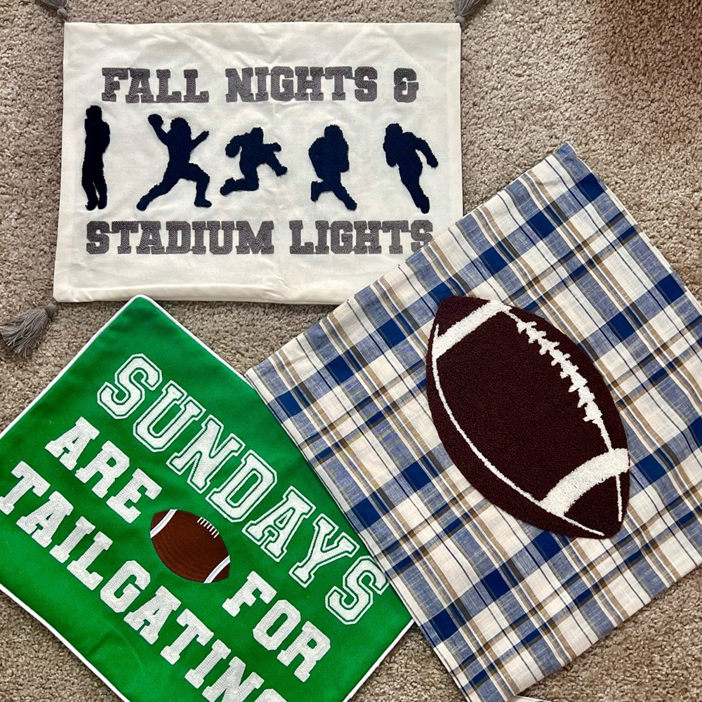 Football Themed Decorative Pillowcases
